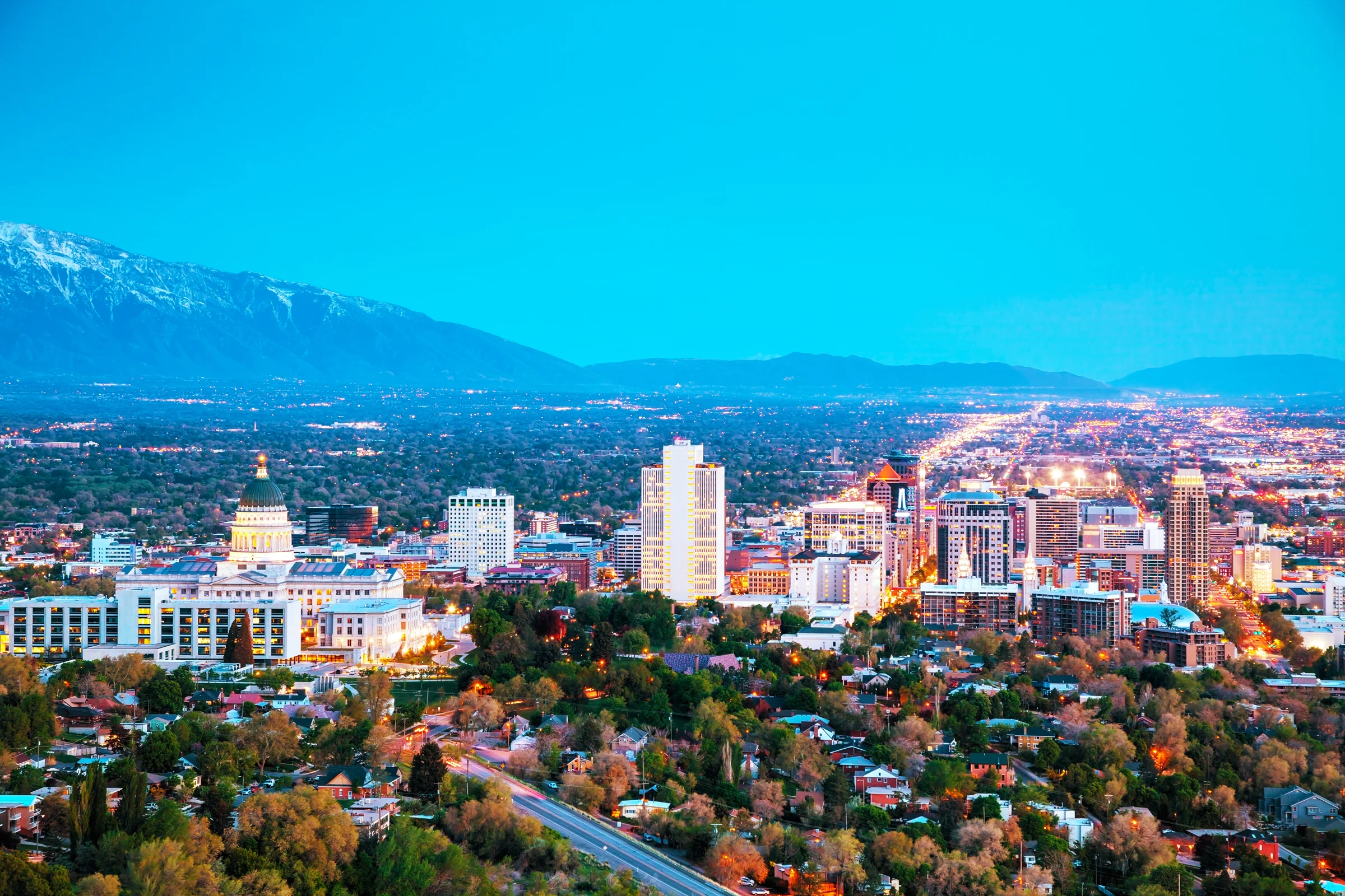 Downtown Salt Lake City commercial buildings